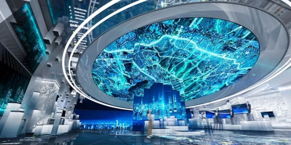 開放式·數(shù)字經濟科技展館展廳設計分享