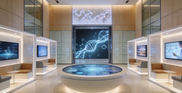 生物醫(yī)藥企業(yè)展廳設(shè)計怎么做才能凸顯專業(yè)權(quán)威？