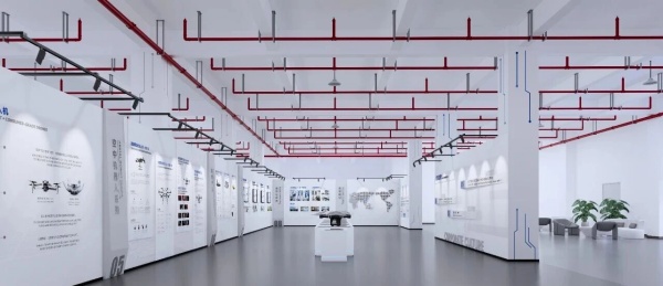 智能無人系統(tǒng)企業(yè)展廳設計施工