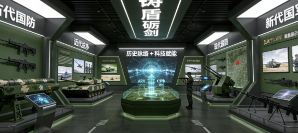 軍事展廳的沉浸式設計與國防教育使命