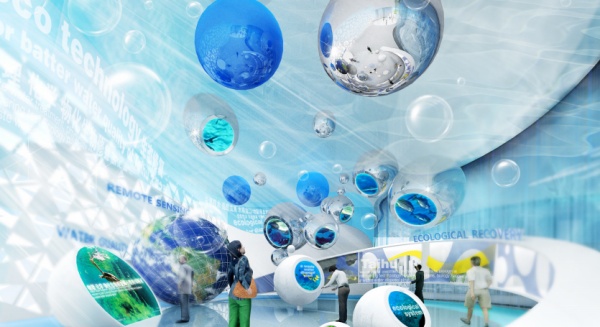 展廳展館中常用的4種藍色系