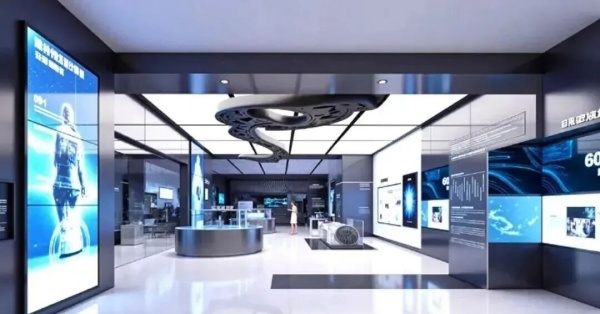 極簡科技風(fēng)展廳：用空間語言對話未來